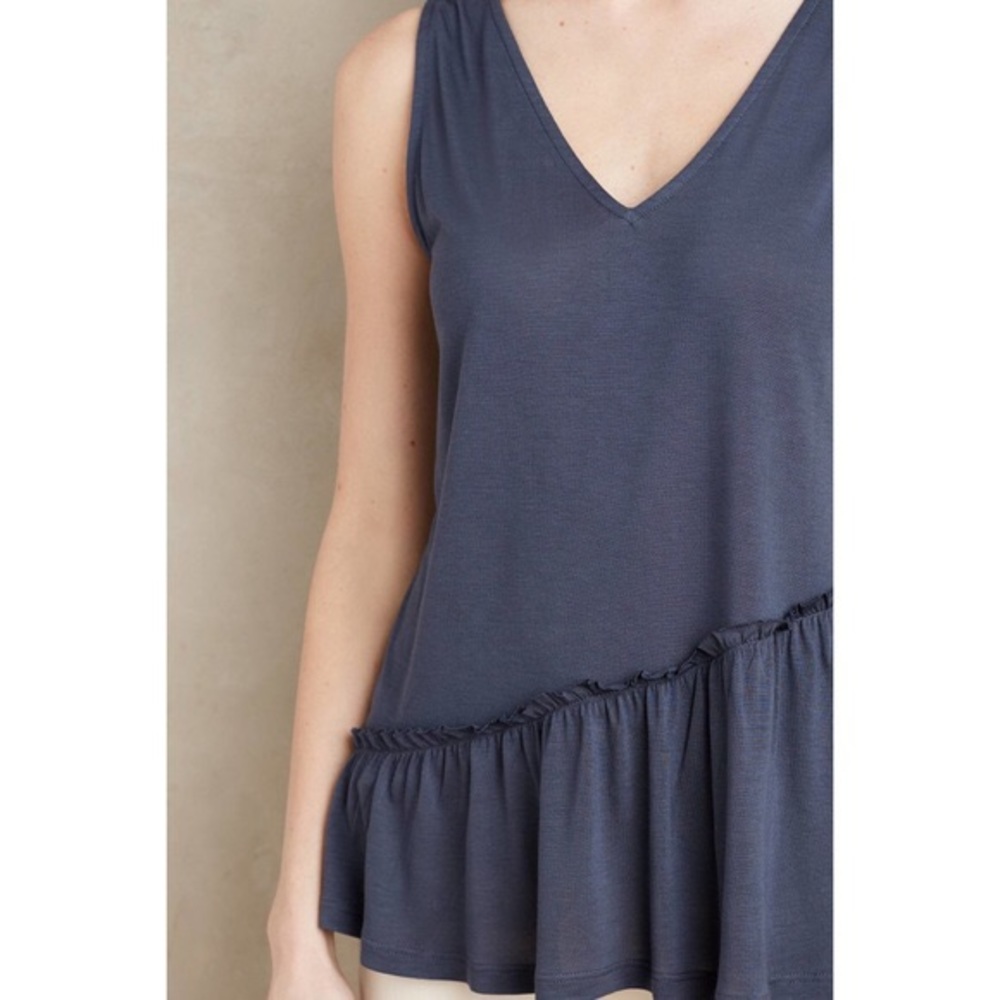 Anthropologie Dolan tank with asymmetrical peplum